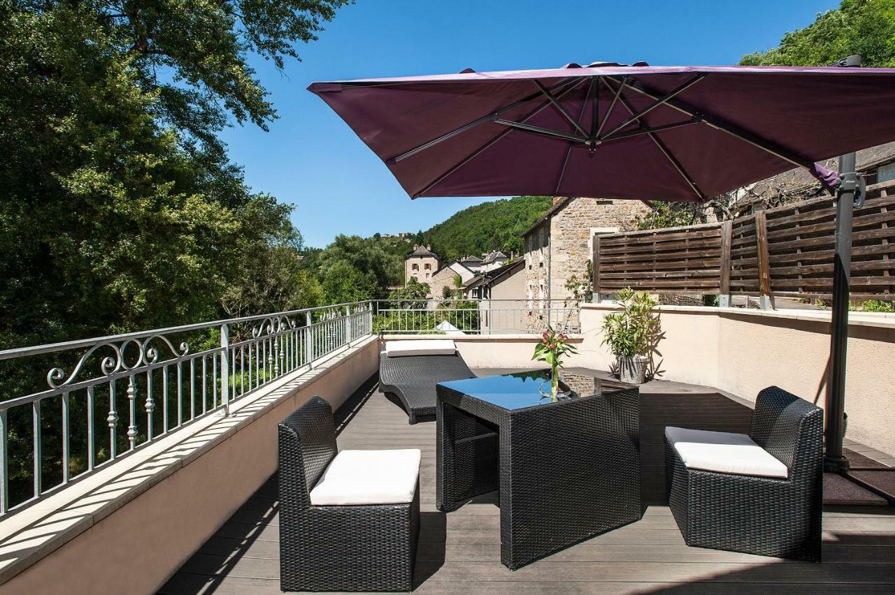 Logis Hotel Restaurant Les 2 Rives - A75, En Bordure De Riviere Banassac Екстер'єр фото